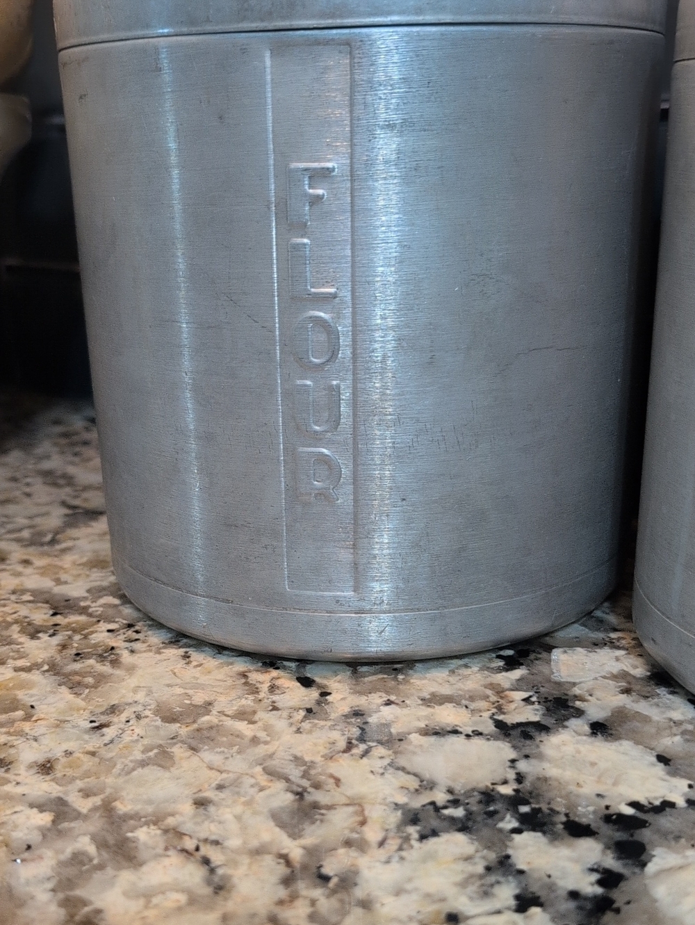 Vintage Aluminum Mid century Modern Cannister Set - Picture 2 of 7